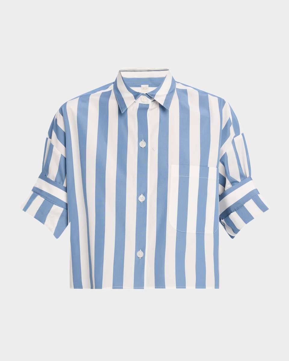 Next Ex Striped Button-Front Shirt